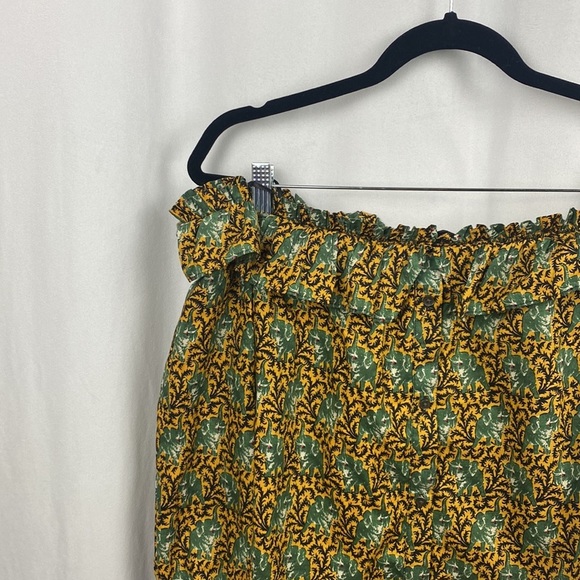 J. Crew Ratti Elephant Off Shoulder Ruffle Blouse - Size 6 - Picture 8 of 15